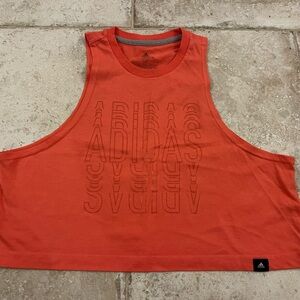 Adidas Coral Sleeveless Crop Tank 🌺💪